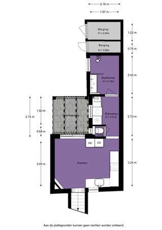 Floorplan - Dorpsstraat 67, 3284 AC Zuid-Beijerland